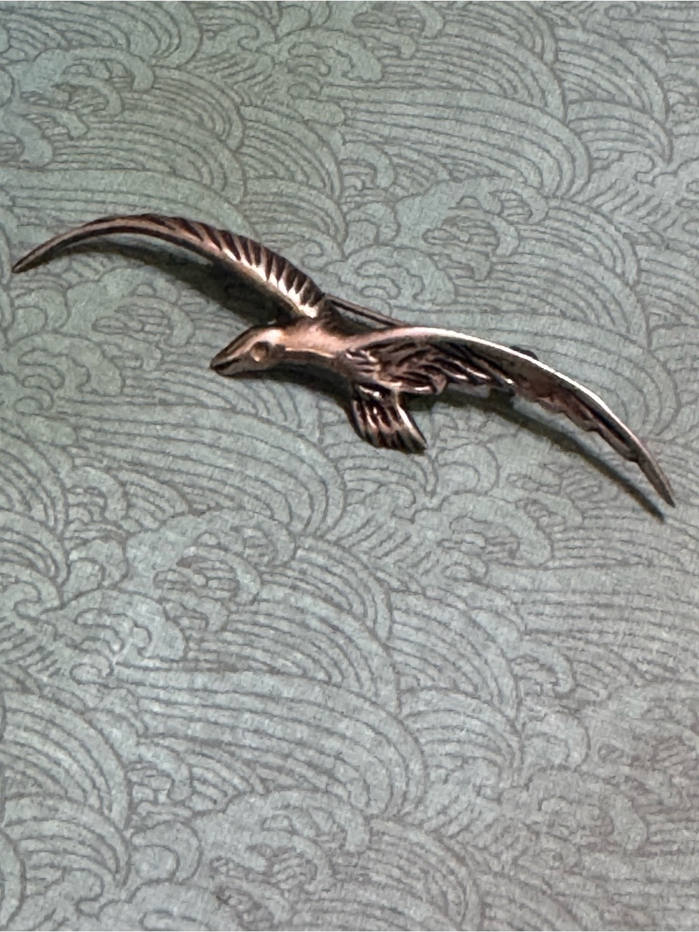 STERLING SILVER VINTAGE SEAGULL BROOCH